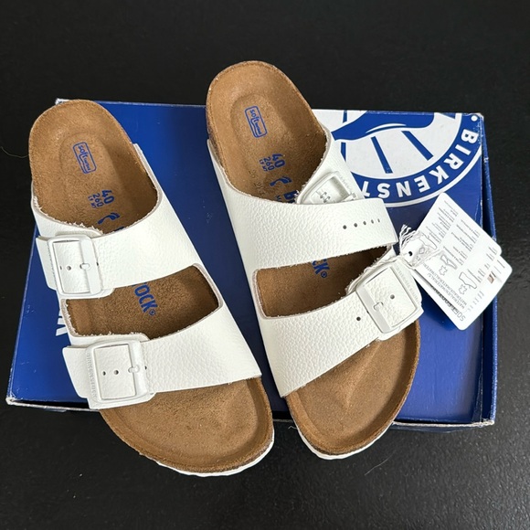 Birkenstock Shoes - White Arizona Birkenstock